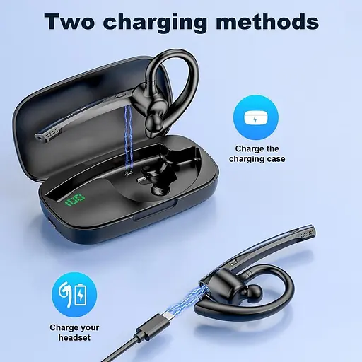 Профессиональная Bluetooth-гарнитура New Bee M54 черный - фото 3