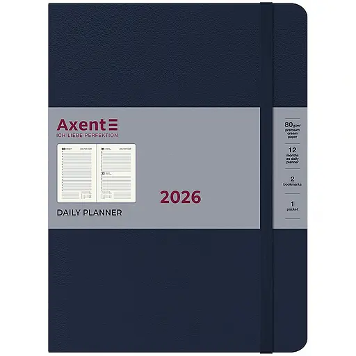 Дневник Axent Grand Strong 2026 синий 195 х 255 мм (8830-26-02-A)