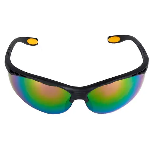 Очки DeWalt Reinforcer цветные зеркальные поликарбонатные с мягкими резиновыми накладками (DPG58-6D)