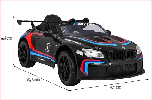 Електромобіль Ramiz BMW M6 GT3 12 В на пульті керування, чорний (PA.6666R-M6.CZ) - фото 14