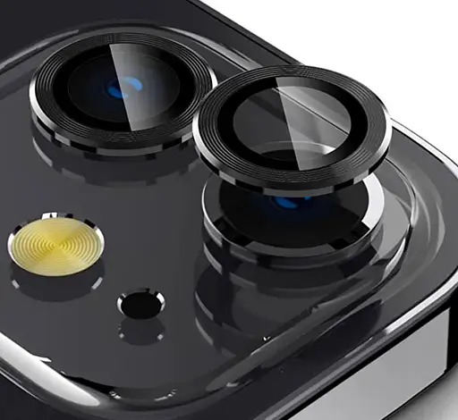 Защитное стекло на камеру DK Lens Metal Ring Eagle Eye для Apple iPhone 12 016203 black - фото 4