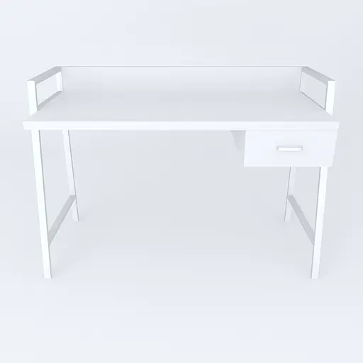 Письмовий стіл Ferrum-decor Комфорт 750x1200x600 Білий метал ДСП Біле 32 мм (FRD-103457) - фото 3