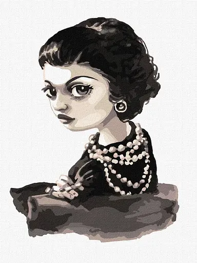 Набір для розпису по номерах Коко Шанель, 30x40 см