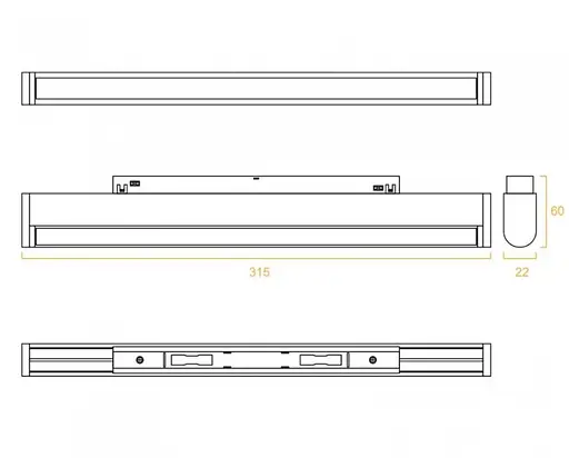 Светильник магнитный трековый KLOODI KDMG-MOON315 12W 4K BK - фото 2