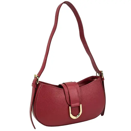 Кросбоді шкіряне напівкругле Firenze Italy F-IT-98100BO