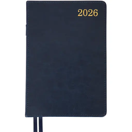 Дневник-деловая записная книжка А5 Leo Planner 2026 City синий 368 страниц (252666)