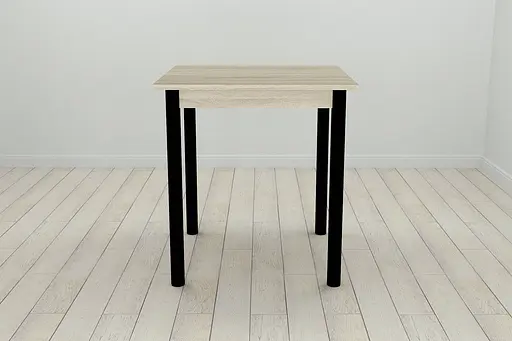 Кухонний стіл Ferrum-decor Агата 75x70x70 Чорний ДСП Сонома 16мм (FRD-106246) - фото 5