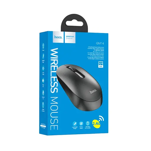 Бездротова миша Hoco GM14 чорна - фото 4