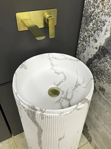 Умивальник підлоговий VBI Taranto marmo matt VBI-019017, Мармур - фото 3