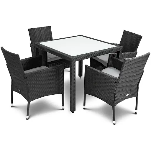 Садові меблі Di Volio Verona 4+1 чорні