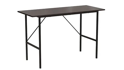 Стол письменный Line Тайм Ferrum-decor 750x1200x500 Черный металл ДСП Венге Магия 16 мм (FRD-106161)