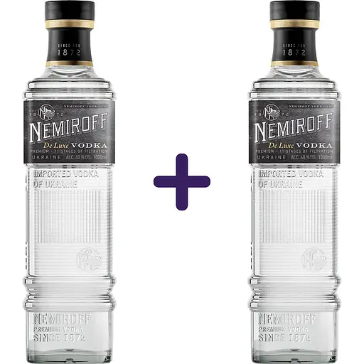 Горілка особлива Nemiroff De Luxe 40% 1 л х 2 шт.
