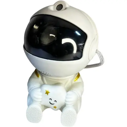 Ночник-проектор звездного неба Астронавт Astronaut, сидящий со звездой космонавт с пультом 8 режимов - фото 1