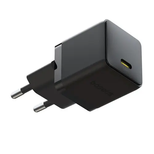 Мережевий зарядний пристрій Baseus Palm Fast Charger 1C 20W + Cable Type-C to Type-C чорний P10111602113-01 - фото 4