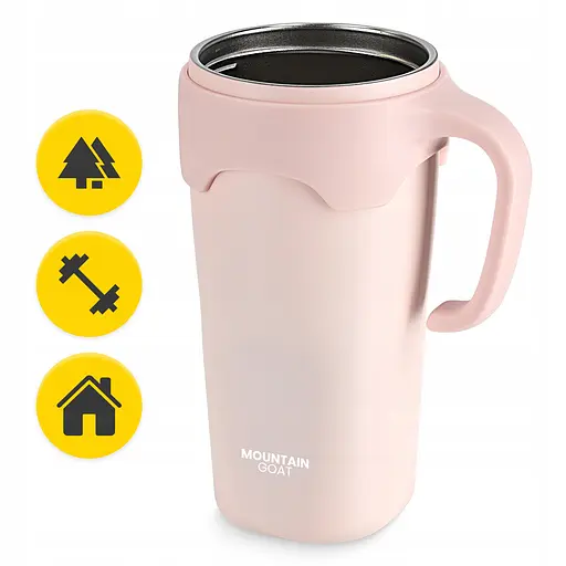 Термокружка Mountain Goat со соломинкой 0.65 л Pink (P-5905973406130) - фото 10