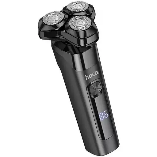 Чоловіча електробритва Hoco HP32 акумуляторна роторна бритва для чоловіків Чорний - фото 1