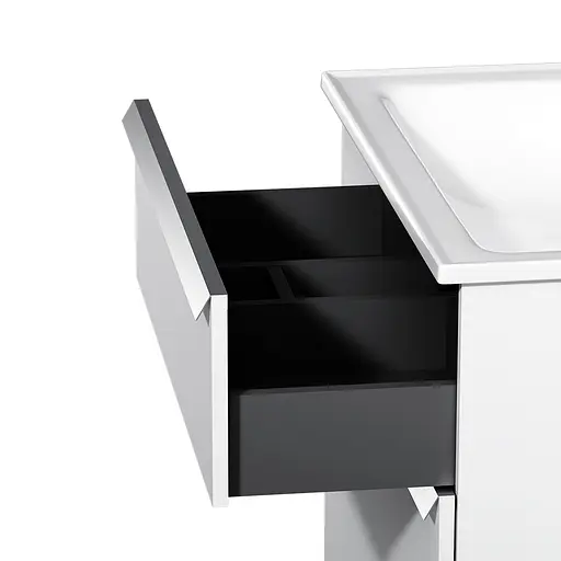 Тумба з умивальником AM.PM X-Joy підлогова 80 см 2 ящики білий MTA-FSX0802WG-WCC0802WG Білий - фото 5