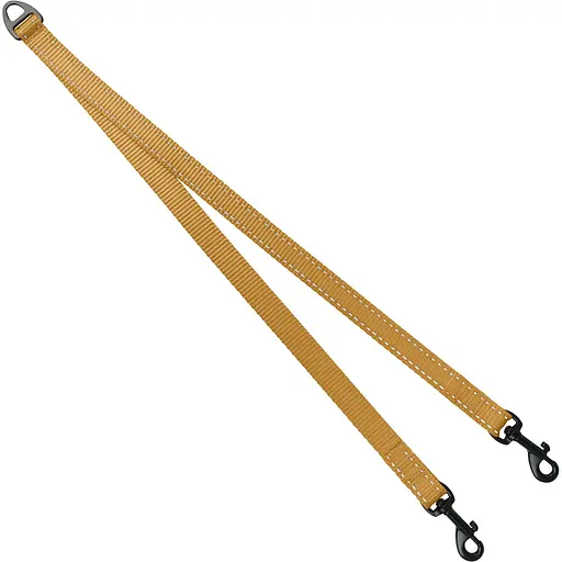 Повідець-спарка для собак рефлекторний Barksi Active (ширина 16 мм, довжина 60 см) золотистий - фото 2