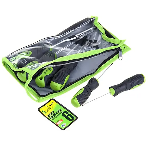 Набір викруток Alloid хрест/шліц 6 шт. (НО-6С) - фото 1