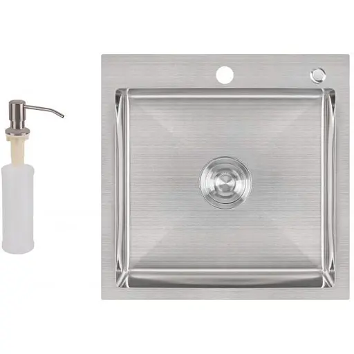 Кухонная мойка Lidz H5050 Brush 3.0 / 1.0 мм (LIDZH5050BRU3010) - фото 1