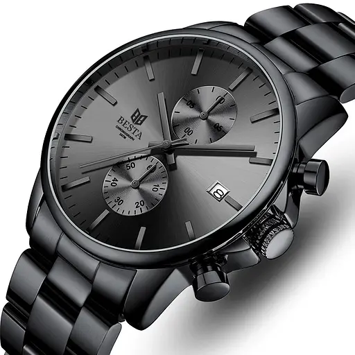 Наручний годинник чоловічий Cheetah Mars Black Чорний (2409) - фото 2