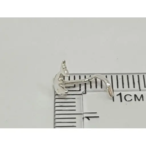 Срібна сережка-пірсинг в ніс Dear. 1048С - фото 2