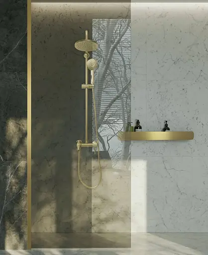 Полка для ванны Rea SF03 45 brushed gold REA-06007, Золотой - фото 2