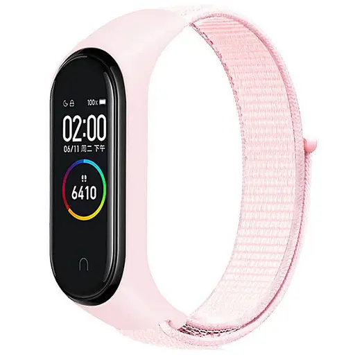 Ремешок Nylon New для Xiaomi Mi Band 3/4/5/6/7 Pearl Powder