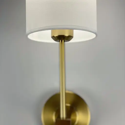 Класичне настінне бра з тканинним абажуром Line F W 1827/1 - фото 4