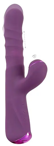 Вібратор-кролик Javida 3 Function Thrusting Thum 23.7 см фіолетовий - фото 2