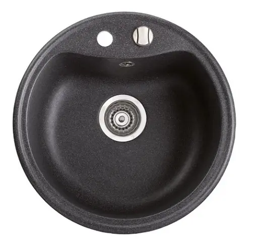 Кухонна мийка Fancy Marble Nevada світло-чорний 104040004 - фото 1