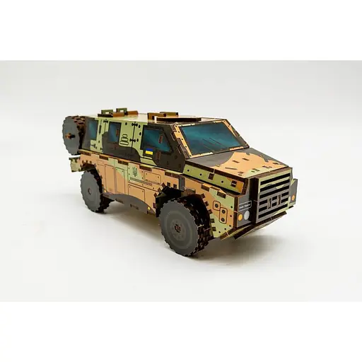 Деревянный 3D конструктор Бушмастер PuzzleOk 139-0209 139 деталей - фото 3