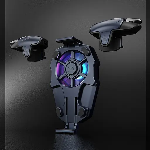 Ігровий макросный тригер зовнішній джойстик для телефону смартфона з Кулером охолодження Memo AK03 ігрові кнопки Black (18539) - фото 2