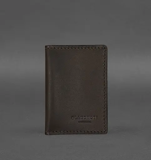 Кожаная обложка для водительского удостоверения, ID и пластиковых карт 2.2 коричневая - фото 1