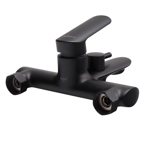 Змішувач для ванни з коротким зливом Koer KB-40028-05 KR5306 Чорний матовий - фото 4