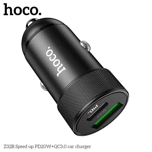 Адаптер автомобильный HOCO Speed ​​Up Z32B черный - фото 5