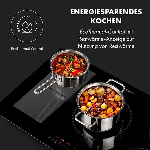 Встраиваемая индукционная варочная поверхность Klarstein Delicatessa 90 Hybrid Черный (10035181) - фото 6