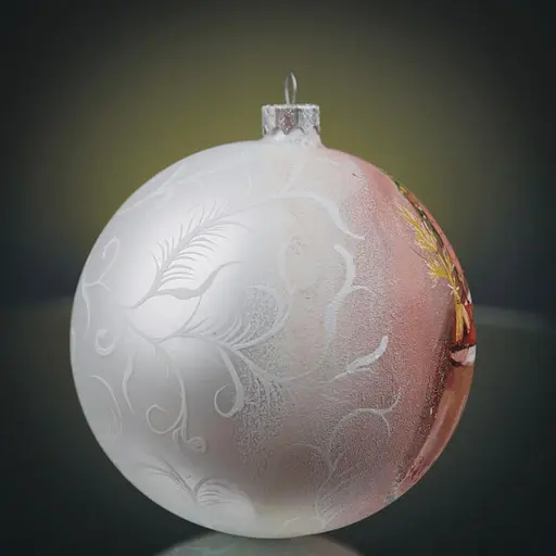 Ялинкова прикраса Різдвяні історії Святвечір куля скло (4820001179859) - фото 2