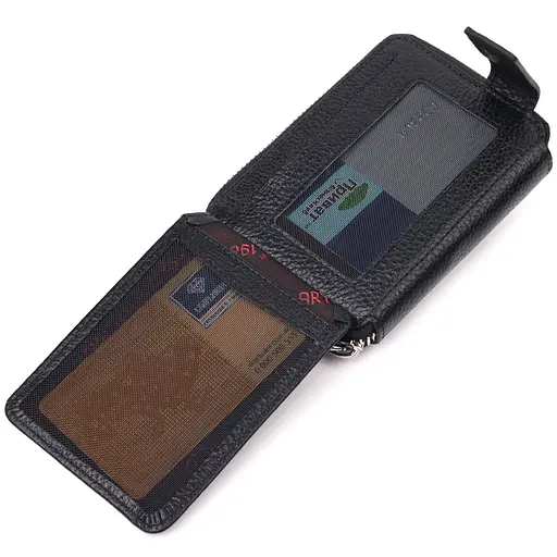 Кошелек женский на молнии из натуральной кожи 12х9х1.5 см KARYA 12х9х1.5 см acs0024280 - фото 3