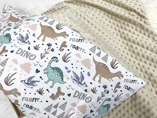 Плед з плюшем Moontime 100x80 см "Діно" - фото 2