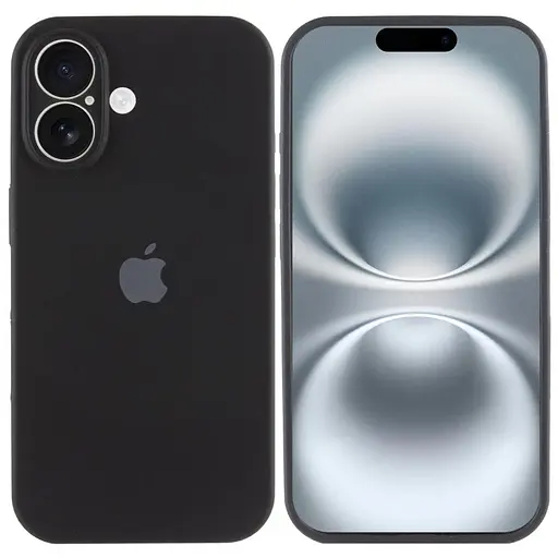 Чохол Epik Silicone Case Full Camera Protective AA для Apple iPhone 16, 6.1 Чорний/Black - фото 2