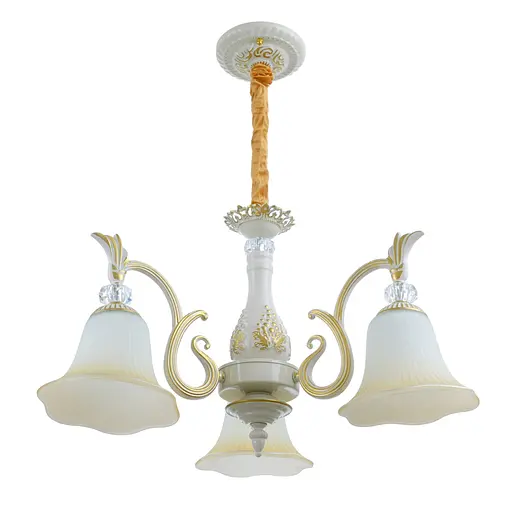 Люстра підвісна Brille прованс E27 60W WH (BKL-685S/3)