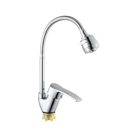 Змішувач для кухні з рефлекторним виливом Champion YUB 011-279 MI6387 Хром - фото 1