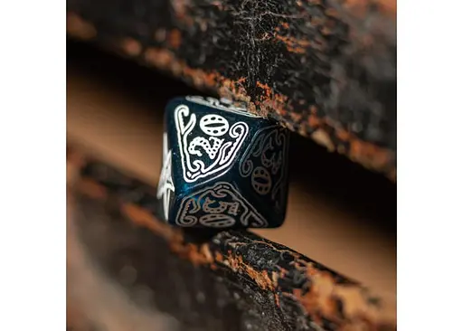 Набір кубиків Call of Cthulhu Abyssal & white Dice Set , 7 шт. (SCTH3F) - фото 4