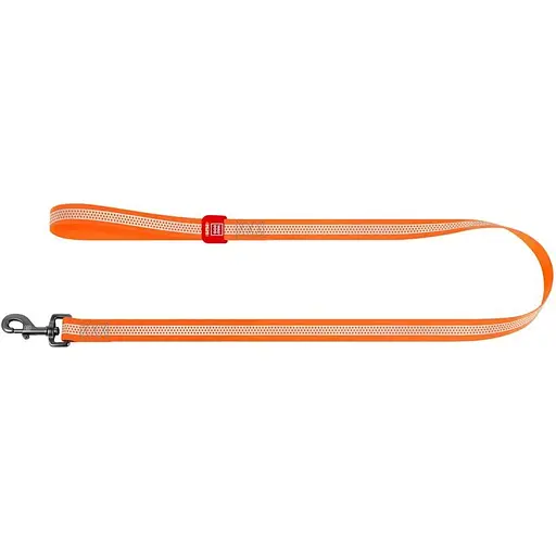 Повідець для собак Waudog Waterproof водостійкий, світловідбиваючий, M помаранчевий - фото 2