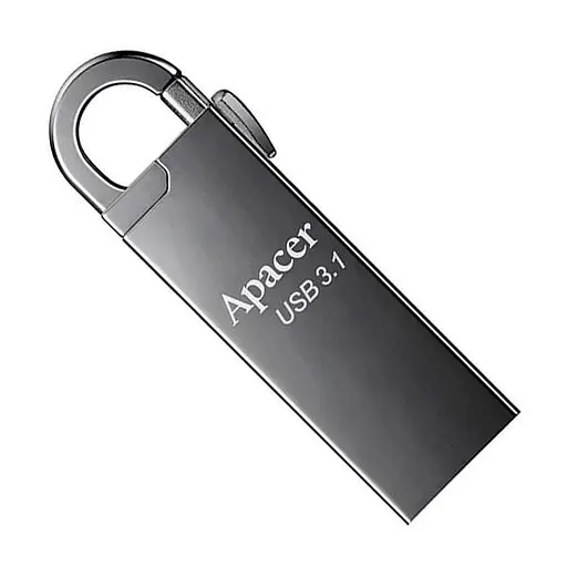 Флеш накопитель с карабином Apacer AH15A 128 GB USB 3.1 металлический - фото 2