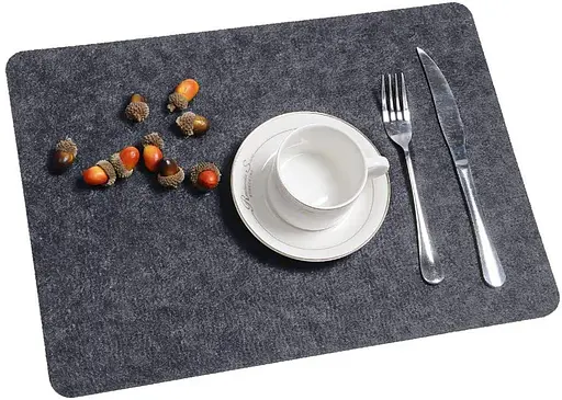 Набір столових килимків з 18 повстяних килимків, які можна прати, включаючи (18 предметів) - фото 3