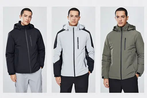 Термокуртка 3M Waterproof warm Jacket Light Gray / Black 3XL (6941413230841) Черно-серая - фото 4