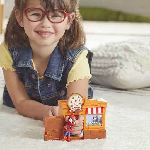 Набор игрушечный Hasbro Spidey and Hi Amazing Friends City Blocks Pizza Spidey (F6688_F8360) - фото 3