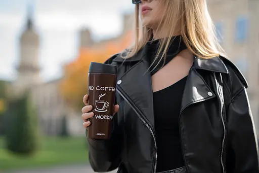 Термокухоль Ardesto Coffee Time 450 мл Коричневий AR2645CB - фото 2